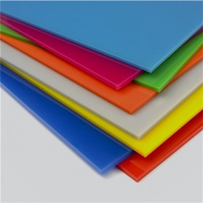 Folha acrílica opaca colorida